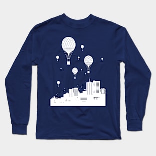 Balloons and the city Long Sleeve T-Shirt